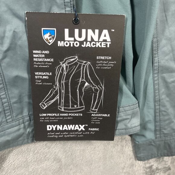 Kuhl Luna Moto Jacket Women's Size Medium Blue Lightweight Water-Wind Resistant - Picture 3 of 13
